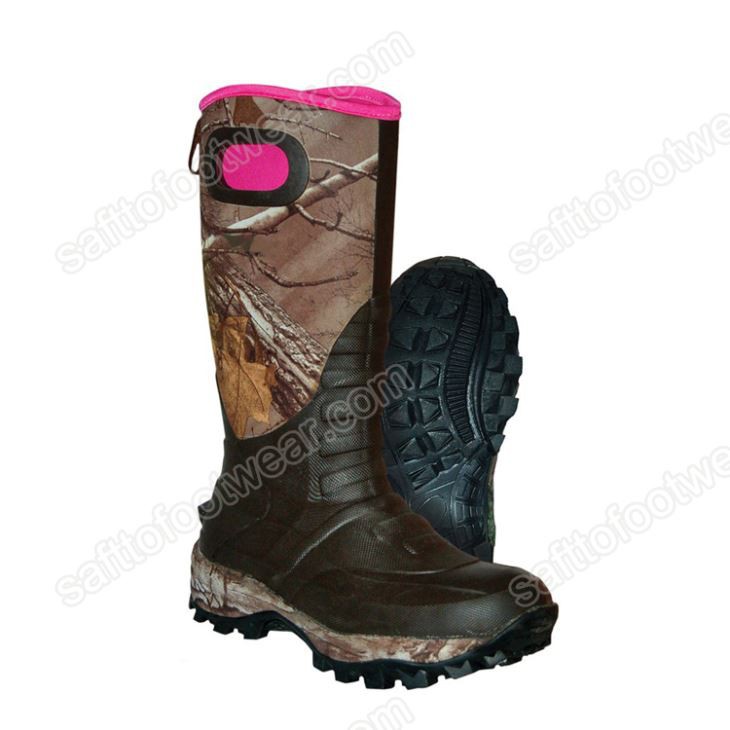 Στιβαρή εξωτερική σόλα από καουτσούκ αδιάβροχες μπότες